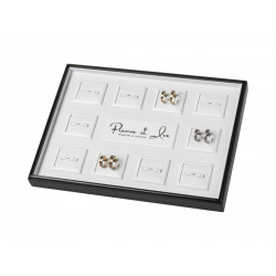 Wedding rings display tray organizer with logo